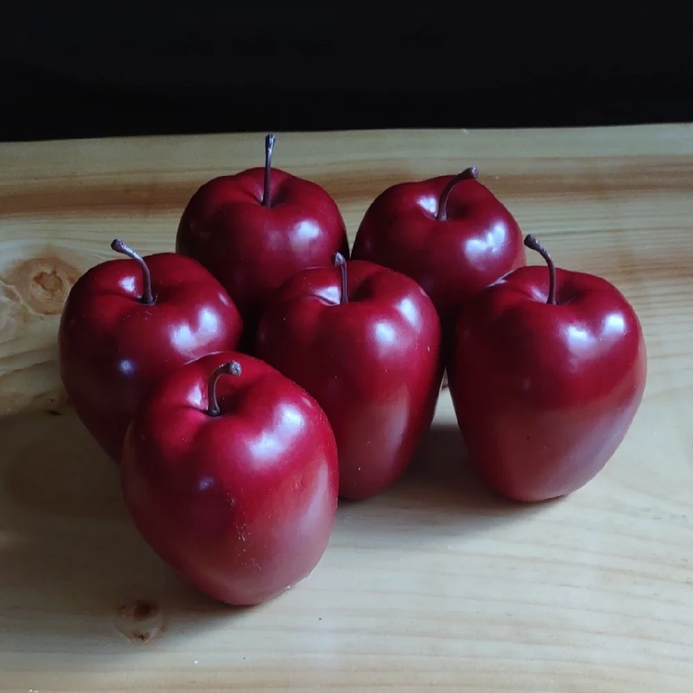 Set of Six Red Decorative Apples From Hobby Lobby